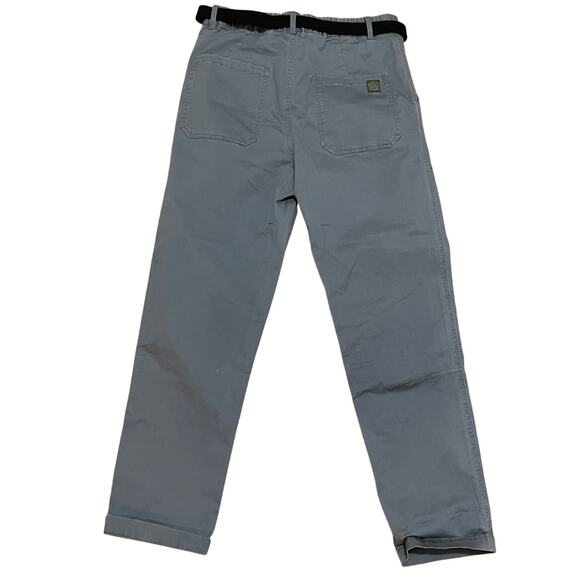 Zara Kids Size 13/14 Gray Belted Cotton Stretch Classic Chino Pants Pockets NWT - Picture 6 of 6